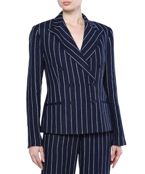 Long sleeve blazer with button fastening