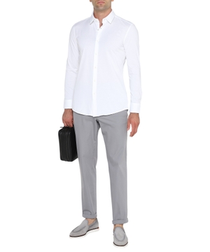 Long sleeve shirt with classic collar