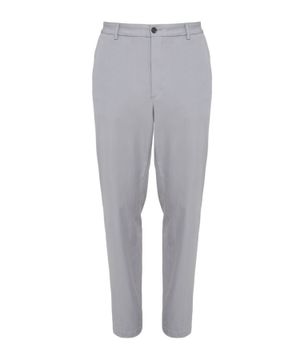 Straight-fit cotton trousers