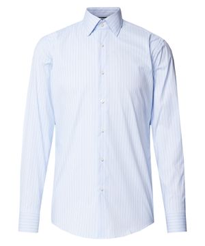 Straight fit shirt with long sleeves