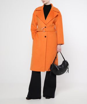 Belted waist trench coat