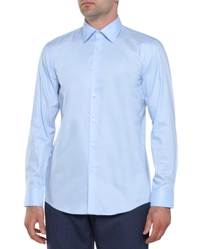 Straight fit shirt with long sleeves