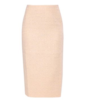 High waist midi pencil skirt with sequins