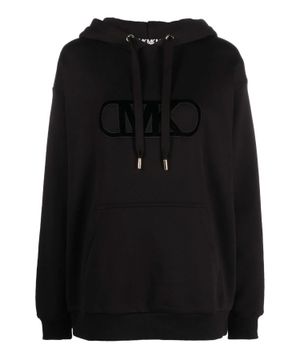 Hoodie with logo detail and long sleeves