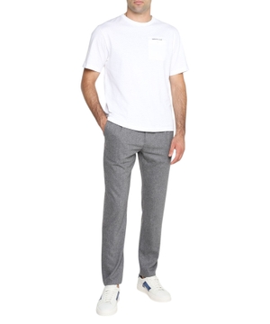 Lace-up fastening trousers
