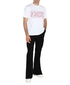 Dairəvi yaxa ilə qısaqol T-shirt