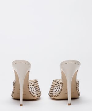 Crystal embellishment mules