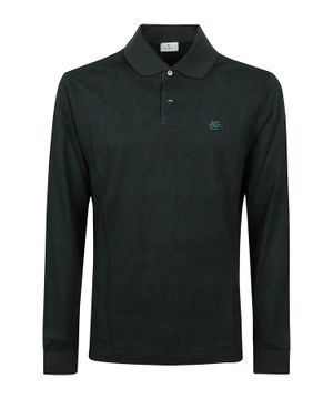 Long sleeve polo with classic collar