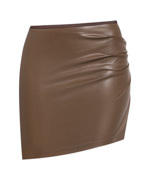 Asymmetrical hem mini skirt