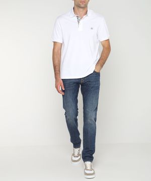 Short sleeve polo with classic collar