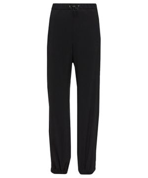 Straight fit pants with drawstring waist