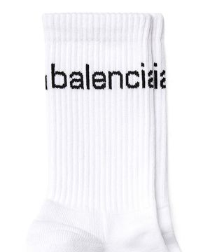 Socks with logo print