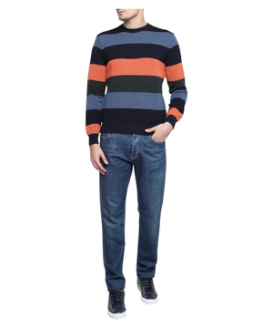 Straight-fit striped jumper