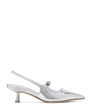 Didi metallic leather pumps