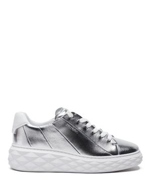 Diamond Light Maxi metallic leather sneakers