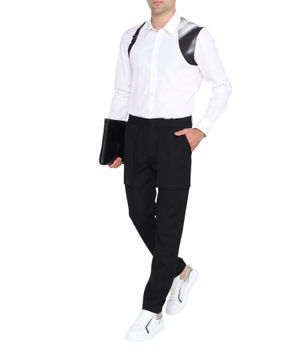 Shoulder detailed long sleeve shirt