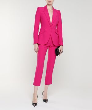 Long sleeve straight cut blazer