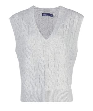 Sleeveless knitted vest