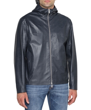 Scritto printed B-Way jacket