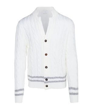 Button fastening knitted cardigan