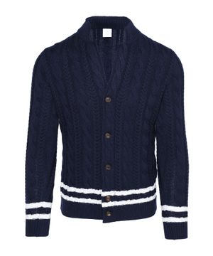 Button fastening knitted cardigan