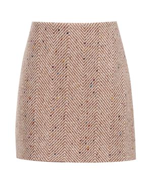 High-waist mini skirt