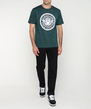 Straight fit T-shirt with logo print