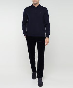 Three button collar polo