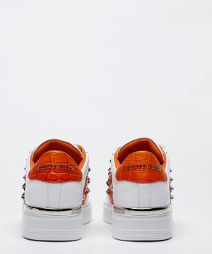Lace up sneakers with logo detail