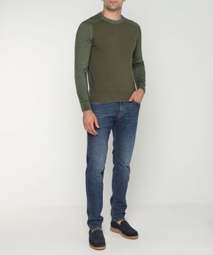 Round neck jumper with long sleeves