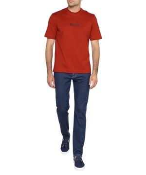 Printed T-shirt with short sleeves