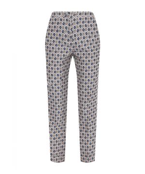 Straight fit trousers with print