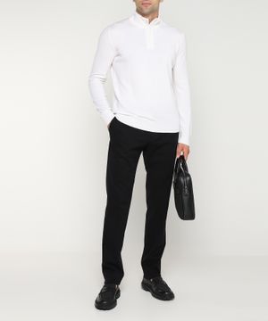 Button-front cashmere sweater