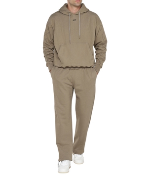 Logo-embroidered cotton track pants