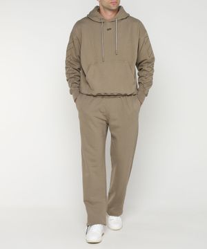 Logo-embroidered cotton track pants