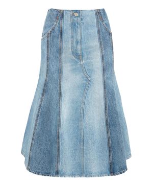 Denim midi skirt