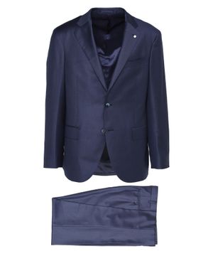 Two button fastening straight fit suit