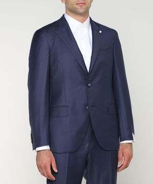 Two button fastening straight fit suit