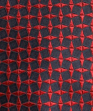 Embroidery design silk tie