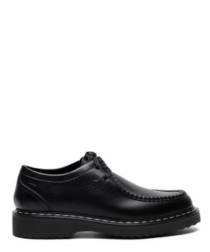 Platform leather loafers