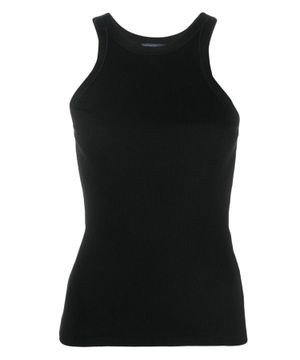 Ribbed cotton tank top