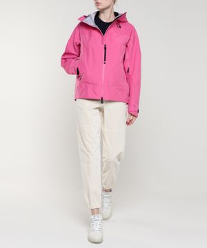 Zip-up hooded jacket