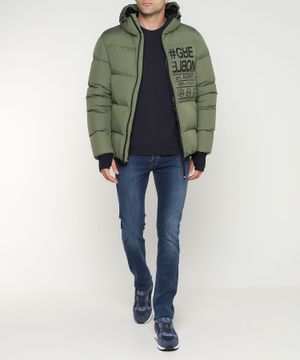 Hooded quilted jacket