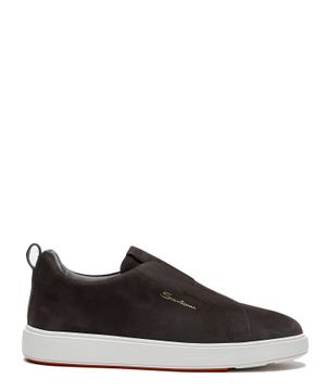 Suede slip-on sneakers