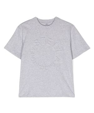 Short detailed logo printed T-shirt