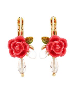 Rose detail earrings