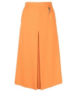 High-waist A-line skirt