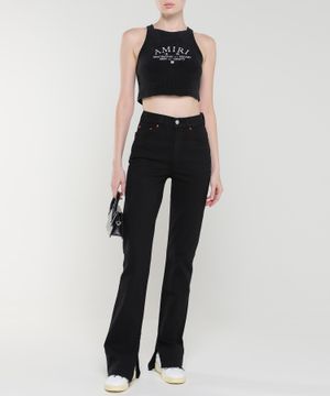 High- waist straight-fit jeans