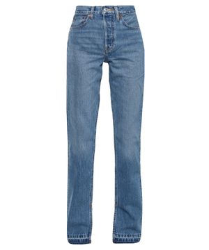 High- waist straight-fit jeans