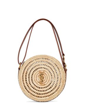 Woven design shoulder bag